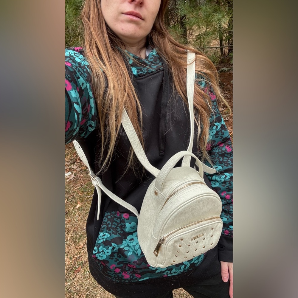 Furla Mini Leather Backpack - image 3